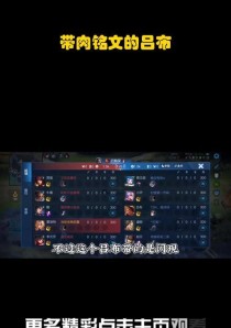 以吕布原始铭文出装攻略视频（超详细视频分享，助你成为吕布的终极战神！）